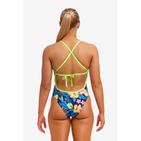 FUNKITA In Bloom Tie Me Tight - Maillot de bain Femme Natation 1 piece