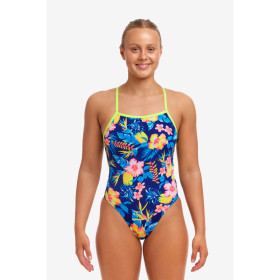 FUNKITA In Bloom Tie Me Tight - Maillot de bain Femme Natation 1 piece