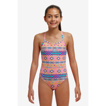 FUNKITA (6-14ans) Devil In Detail Girl Twisted - Maillot Fille 1 piece