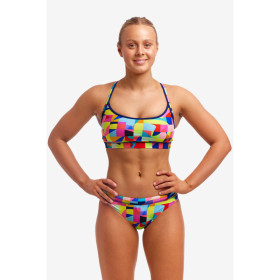 FUNKITA On The Grid Sports - Maillot de bain Natation Femme 2 piecespieces