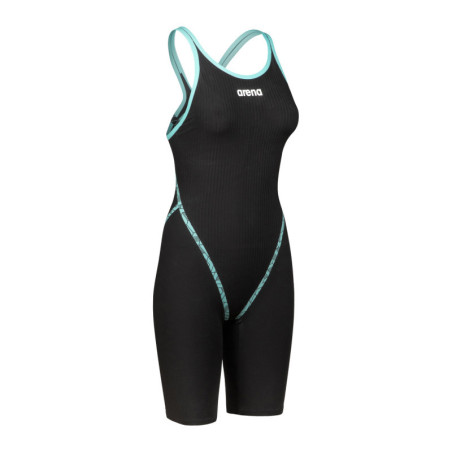 ARENA PRIMO Powerskin Openback (Dos ouvert) Black Teal - Combinaison Natation Femme | Les4Nages