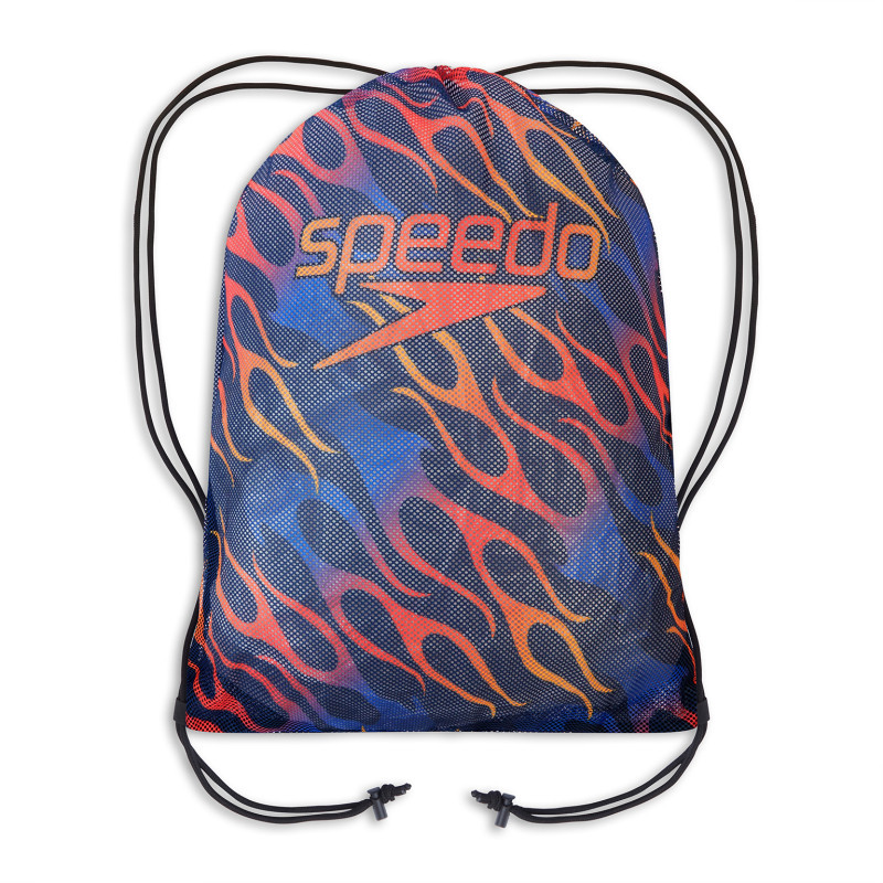 Speedo Printed Mesh Bag Blue Orange | Les4Nages