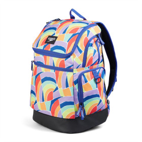 Speedo TEAMSTER 2.0 RUCKSACK 35L Blue Orange - Sac à dos multisports et piscine