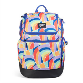 Speedo TEAMSTER 2.0 RUCKSACK 35L Blue Orange - Sac à dos multisports et piscine