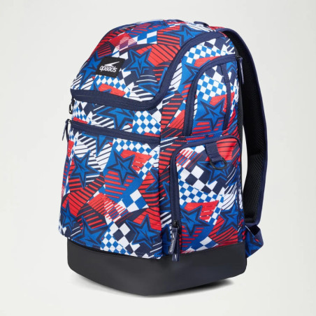 Speedo TEAMSTER 2.0 RUCKSACK 35L Blue Red - Sac à dos multisports et piscine | Les4Nages