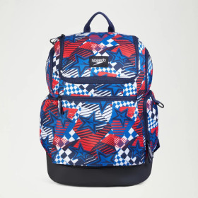 Speedo TEAMSTER 2.0 RUCKSACK 35L Blue Red - Sac à dos multisports et piscine