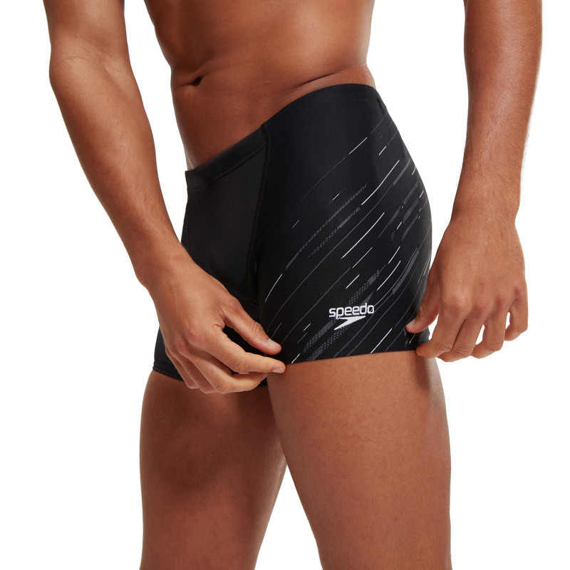 SPEEDO H Boom V-Cut Aquahort Black Green - Boxer Natation