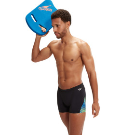 SPEEDO Allover Digital V-Cut Aquashort Blue Green - Boxer Natation