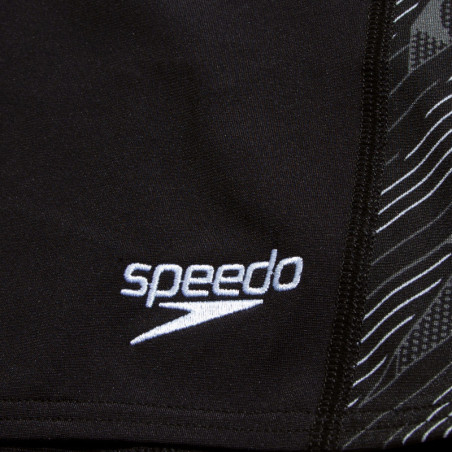 SPEEDO H Boom Panel Aquashort Black White - Boxer Natation | Les4Nages