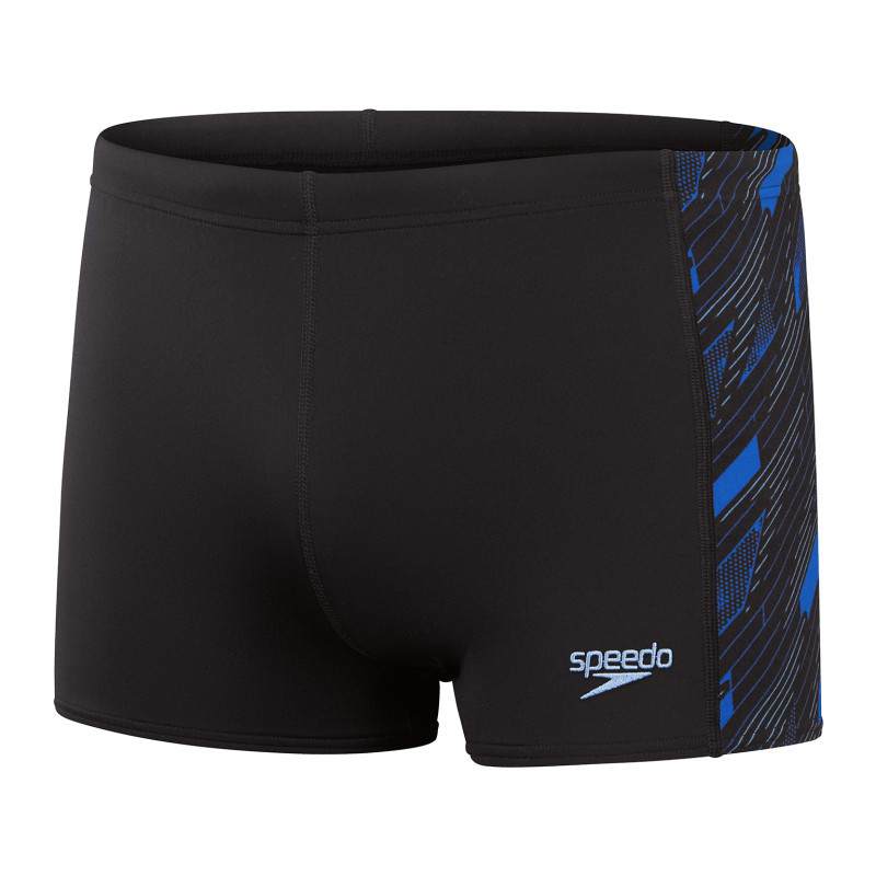 SPEEDO H Boom Panel Aquashort Black Blue - Boxer Natation | Les4Nages