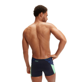 SPEEDO SPLICE Aquashort Navy Green   - Boxer homme natation