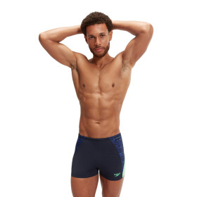 SPEEDO SPLICE Aquashort Navy Green   - Boxer homme natation