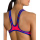 ARENA One Biglogo - Fluo Red Neon Blue - Maillot Natation Femme 1 piece