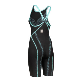 ARENA PRIMO Powerskin Closed back (Dos fermé) Black Teal - Nouveauté 2024 - EN STOCK