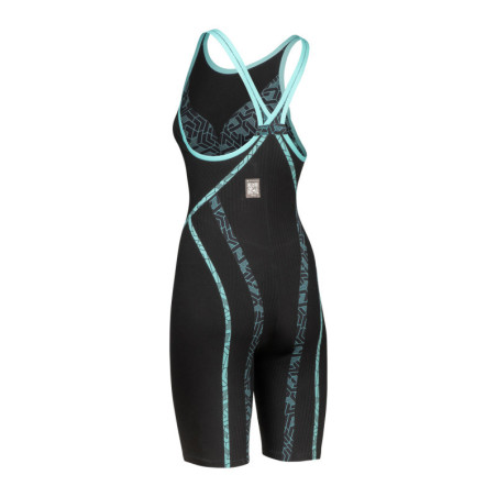 ARENA PRIMO Powerskin Closed back (Dos fermé) Black Teal - Nouveauté 2024 - EN STOCK | Les4Nages