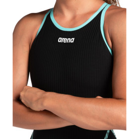 ARENA PRIMO Powerskin Closed back (Dos fermé) Black Teal - Nouveauté 2024 - EN STOCK