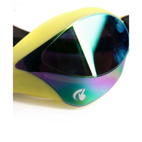 ARENA Cobra Core Swipe Mirror - Emerald Cyber Lime - Lunettes Natation | Les4Nages