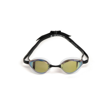 ARENA Python Mirror Gold White Black - Lunettes Natation