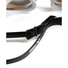 ARENA Python Mirror Gold White Black - Lunettes Natation