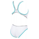 ARENA One ELETRIC - White Mint Silver - Maillot Natation Femme 1 piece 
