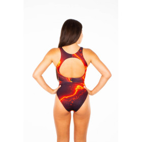 ZEROD Sculpt  LAVA - Maillot de bain Natation Femme 1 pièce