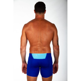 ZEROD BOXER Blue Light Blue  - Aquashort boxer Natation Homme