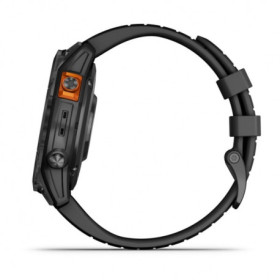 GARMIN FENIX 7 Pro Solar Edition - Gray avec bracelet noir - Montre GPS Running
