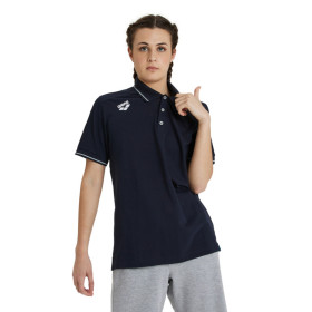 Tee shirt  Arena Team Poloshirt Solid Cotton Navy