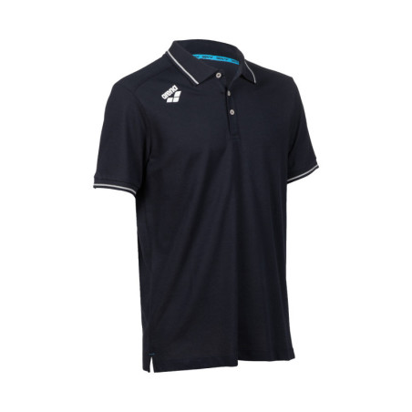 Tee shirt Arena Team Poloshirt Solid Cotton Navy | Les4Nages