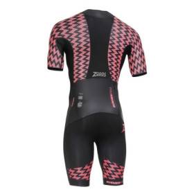 Zoggs RUSHER Pro SHORTY Black Red - Combinaison Swimrun Homme