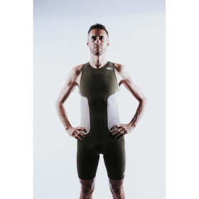 Trifonction Triathlon ZEROD RACER Homme CEDAR GREEN sans manches