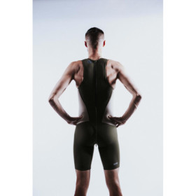 Trifonction Triathlon ZEROD RACER Homme CEDAR GREEN sans manches