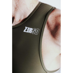 ZEROD RACER CEDAR GREEN - Trifonction Triathlon Homme sans manches 