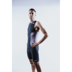 Trifonction Triathlon ZEROD RACER  Homme Cinder Grey sans manches