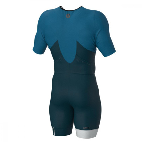 Trifonction Triathlon ZEROD TTSuit RACER HOMME Deep Ocean Avec Manches | Les4Nages