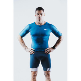 ZEROD TTSuit RACER Deep Ocean - Trifonction Triathlon Homme manches courtes