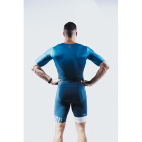 Trifonction Triathlon ZEROD TTSuit RACER HOMME Deep Ocean Avec Manches