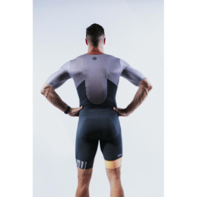 ZEROD TTSuit RACER Cinder Grey - Trifonction Triathlon Homme manches courtes