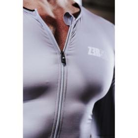 ZEROD TTSuit RACER Cinder Grey - Trifonction Triathlon Homme manches courtes