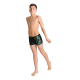 Arena SHIMMERY (6-14 ans) Junior Short - Black Turquoise - Boxer Natation Garçon 