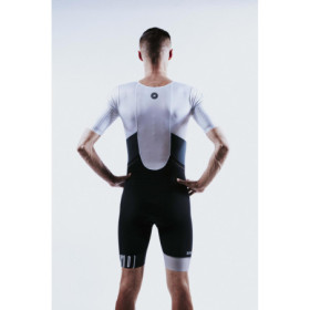 Trifonction Triathlon ZEROD TTSuit RACER HOMME Faded Mariniere  Avec Manches