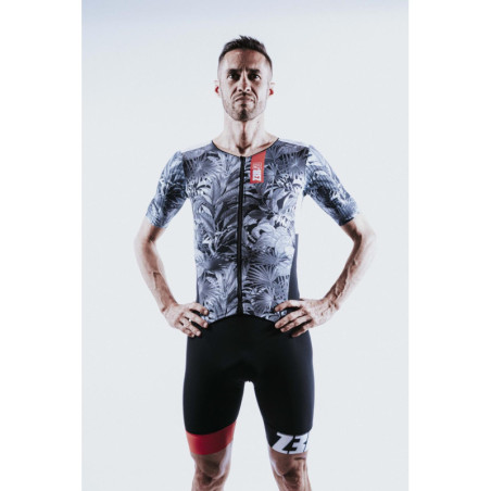 ZEROD TTSuit RACER Tropadelic - Trifonction Triathlon Homme manches courtes | Les4Nages
