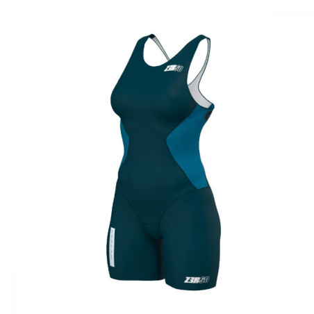 Trifonction Triathlon Femme ZEROD RACER Deep Ocean sans manches