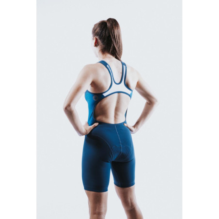 ZEROD RACER Deep Ocean - Trifonction Triathlon Femme sans manches | Les4Nages
