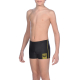 Arena BASICS (6-14 ans) Junior Short - Black Yellow Star - Boxer Natation Garçon 