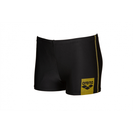 Arena BASICS (6-14 ans) Junior Short - Black Yellow Star - Boxer Natation Garçon 