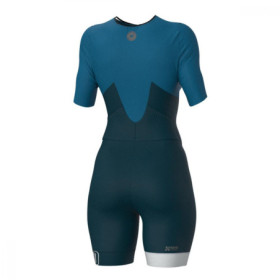 Trifonction Triathlon ZEROD TTSuit RACER FEMME Deep Ocean  Avec Manches