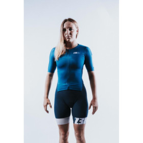 Trifonction Triathlon ZEROD TTSuit RACER FEMME Deep Ocean  Avec Manches