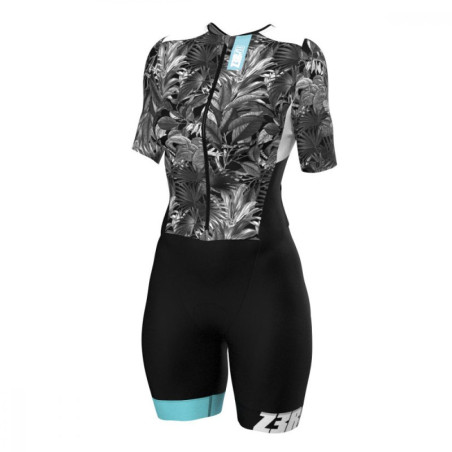 Trifonction Triathlon ZEROD TTSuit RACER FEMME Tropadelic  Avec Manches