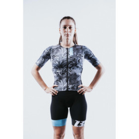 ZEROD TTSuit RACER Tropadelic - Trifonction Triathlon femme manches courtes